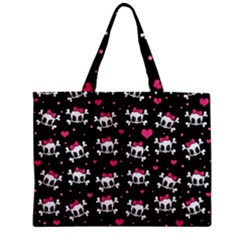 Cute Skulls  Zipper Mini Tote Bag by Valentinaart