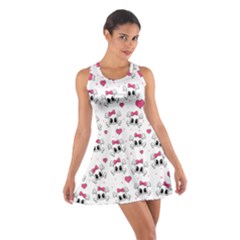 Cute Skull Cotton Racerback Dress by Valentinaart