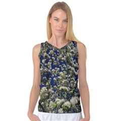 Floral Skies Women s Basketball Tank Top by dawnsiegler