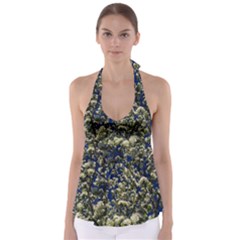 Floral Skies Babydoll Tankini Top