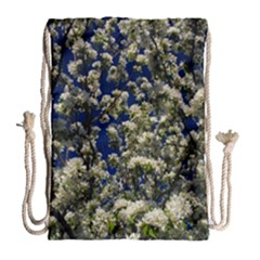 Floral Skies Drawstring Bag (large) by dawnsiegler