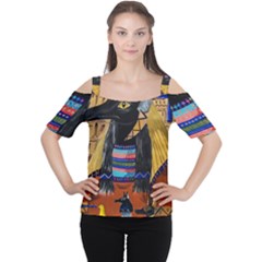 Anubis Women s Cutout Shoulder Tee