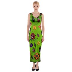 Lucky Ladies Fitted Maxi Dress