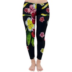 Floral Rhapsody Pt 2 Classic Winter Leggings by dawnsiegler