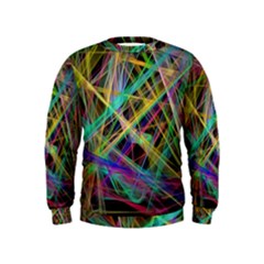 Colorful Laser Lights              Kid s Sweatshirt by LalyLauraFLM