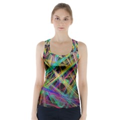 Colorful Laser Lights              Racer Back Sports Top by LalyLauraFLM
