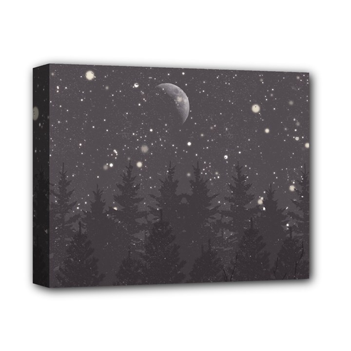 Night Full Star Deluxe Canvas 14  x 11 