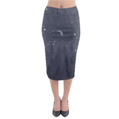 Night Full Star Midi Pencil Skirt