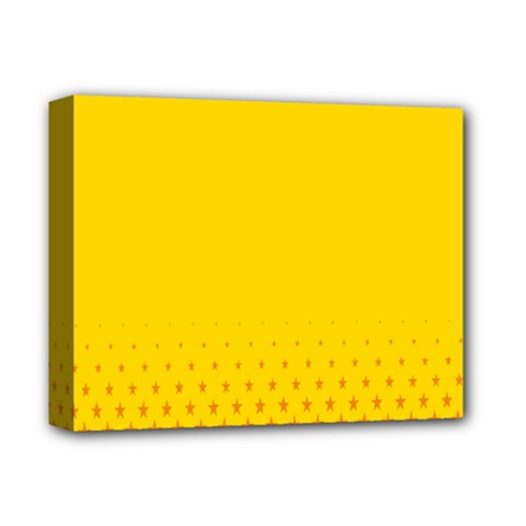 Yellow Star Light Space Deluxe Canvas 14  X 11 