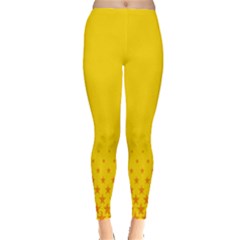 Yellow Star Light Space Leggings  by Mariart