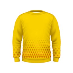 Yellow Star Light Space Kids  Sweatshirt