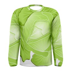 Cabbage Leaf Vegetable Green Men s Long Sleeve Tee by Mariart