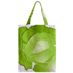 Cabbage Leaf Vegetable Green Zipper Classic Tote Bag by Mariart