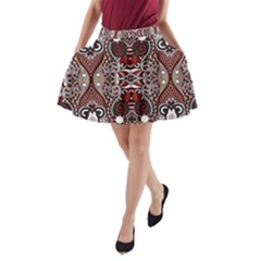 Batik Fabric A-line Pocket Skirt by Mariart