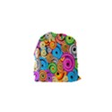 Circle Round Hole Rainbow Drawstring Pouches (XS)  View2