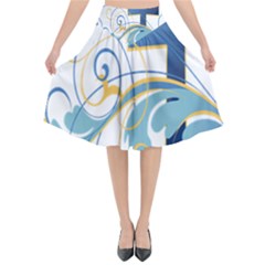 Easter Clip Art Free Religious Flared Midi Skirt by Mariart