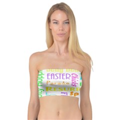 Easter Subway Blossoms Color Rainbow Chocolate Bandeau Top