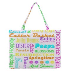 Easter Subway Blossoms Color Rainbow Chocolate Medium Zipper Tote Bag by Mariart