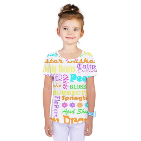 Easter Subway Blossoms Color Rainbow Chocolate Kids  One Piece Tee by Mariart