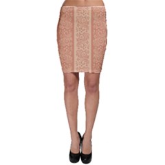 Flower Floral Leaf Frame Star Brown Bodycon Skirt