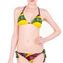 Flower Floral Leaf Star Sunflower Green Red Yellow Brown Sexxy Bikini Set View1