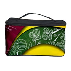 Flower Floral Leaf Star Sunflower Green Red Yellow Brown Sexxy Cosmetic Storage Case