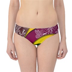 Flower Floral Leaf Star Sunflower Green Red Yellow Brown Sexxy Hipster Bikini Bottoms by Mariart