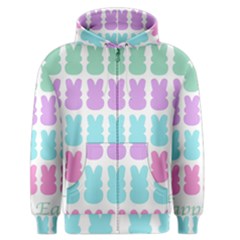 Happy Easter Rabbit Color Green Purple Blue Pink Men s Zipper Hoodie