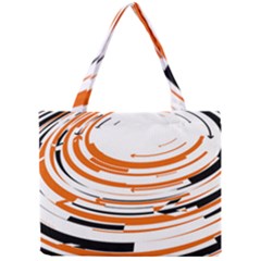 Hole Black Orange Arrow Mini Tote Bag by Mariart