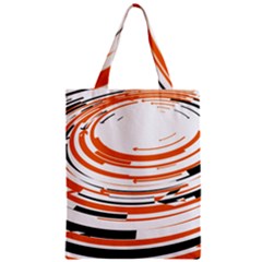 Hole Black Orange Arrow Zipper Classic Tote Bag by Mariart