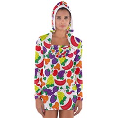 Fruite Watermelon Women s Long Sleeve Hooded T-shirt