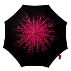 Line Vertical Plaid Light Black Red Purple Pink Sexy Hook Handle Umbrellas (medium)