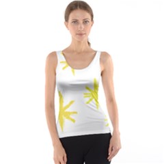 Line Painting Yellow Star Tank Top by Mariart