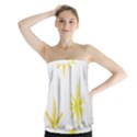 Line Painting Yellow Star Strapless Top View1