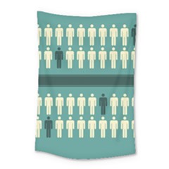 Man Peoplr Line Small Tapestry by Mariart