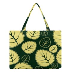 Leaf Green Yellow Medium Tote Bag by Mariart
