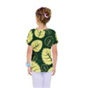 Leaf Green Yellow Kids  One Piece Tee View2