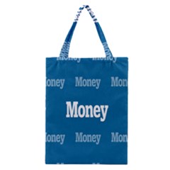 Money White Blue Color Classic Tote Bag by Mariart