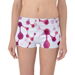 Molecular New Pink Purple Boyleg Bikini Bottoms