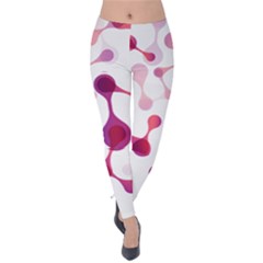 Molecular New Pink Purple Velvet Leggings