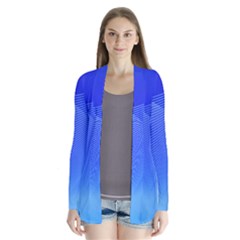 Line Net Light Blue White Chevron Wave Waves Cardigans