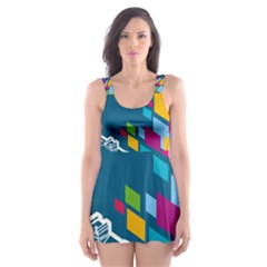 Photography Potraite Panorama Skater Dress Swimsuit by Mariart