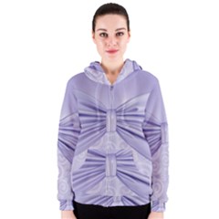 Ribbon Purple Sexy Women s Zipper Hoodie by Mariart