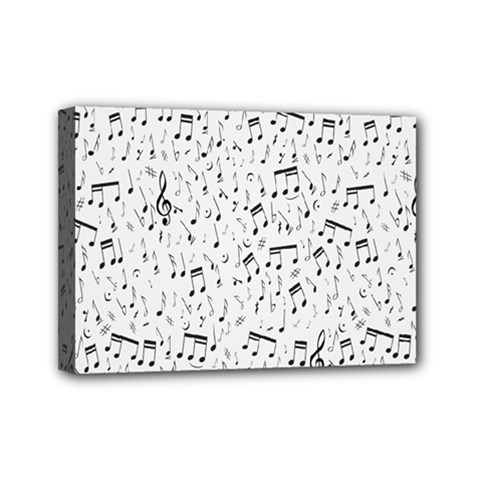 Musical Notes Song Mini Canvas 7  X 5  by Mariart