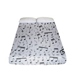 Musical Notes Song Fitted Sheet (full/ Double Size) by Mariart