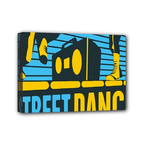 Street Dance R&b Music Mini Canvas 7  X 5  by Mariart