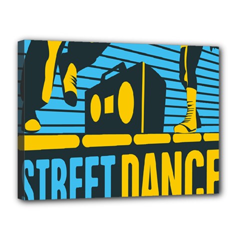Street Dance R&b Music Canvas 16  X 12 