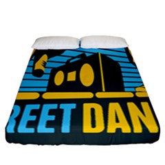 Street Dance R&b Music Fitted Sheet (california King Size) by Mariart