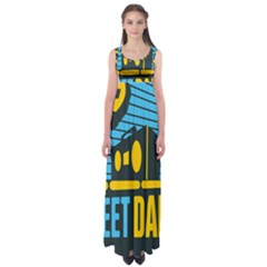 Street Dance R&b Music Empire Waist Maxi Dress