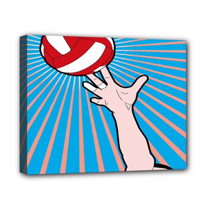 Volly Ball Sport Game Player Canvas 10  x 8 